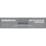 SteelSeries Arctis Nova 3X Wireless over-ear gaming headset Zwart, 2.4 GHz / Bluetooth 5.3, Pc, Xbox Series X|S, Xbox One, Switch