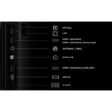 TCL 55P6L 4K SMART TV 55" Ultra HD Lcd Zwart, 3x HDMI, USB-A, LAN, WiFi, BlueTooth