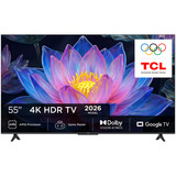 TCL 55P6L HVA 4K Ultra HD Smart TV 55" Lcd Zwart, 3x HDMI, USB-A, LAN, WiFi 5, BlueTooth 5.4, USB-A