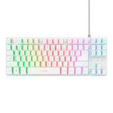 Trust GXT 833W Thado TKL RGB gaming toetsenbord Wit, US lay-out (QWERTY), 80% (TKL)