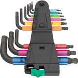 Wera 950/9 Hex-Plus Multicolour 2 Stiftsleutelset, 9-delig metrisch, BlackLaser