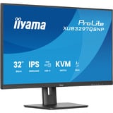 iiyama ProLite XUB3297QSNP-B1 32" monitor Zwart, 1x HDMI-in, 1x DisplayPort, USB-A, USB-C, LAN
