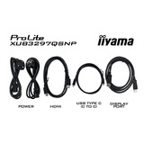 iiyama ProLite XUB3297QSNP-B1 32" monitor Zwart, 1x HDMI-in, 1x DisplayPort, USB-A, USB-C, LAN