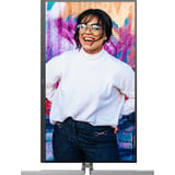 AOC U32U3CV 31.5" 4K Ultra HD monitor Zwart/zilver, 1x DisplayPort, 2x HDMI, 2x USB-C, 4x USB-A, 1x RJ-45