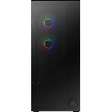 ARCTIC Xtender (Black) midi tower behuizing Zwart (mat) | 2x USB-A | 1x USB-C | RGB | Tempered Glass