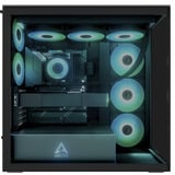 ARCTIC Xtender midi tower behuizing Zwart (mat) | 2x USB-A | 1x USB-C | RGB | Tempered Glass