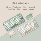 ASUS Marshmallow Keyboard KW100, toetsenbord Donkergroen, US lay-out, Scissor switches, 75%, Bluetooth® Low Energy (BLE) 5.0