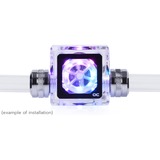 Alphacool Eisfluegel Aurora flow indicator "HighFlow" met RPM-Signal doorstroommeter Transparant