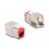 DeLOCK RJ45 Jack naar LSA Cat 6a toolfree keystone module Meerkleurig, 8 stuks