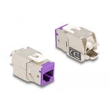 DeLOCK RJ45 Jack naar LSA Cat 6a toolfree keystone module Meerkleurig, 8 stuks