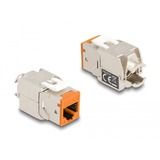 DeLOCK RJ45 Jack naar LSA Cat 6a toolfree keystone module Meerkleurig, 8 stuks