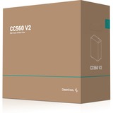 DeepCool CC560 V2 midi tower behuizing Zwart | 2x USB-A | Tempered Glass