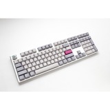 Ducky One 3 Mist Grey RGB mechanisch toetsenbord Lichtgrijs, US lay-out (QWERTY), Cherry MX Red, 100%, RGB led, Double-shot PBT, Hot-swappable, QUACK Mechanics