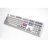 Ducky One 3 Mist Grey RGB mechanisch toetsenbord Lichtgrijs, US lay-out (QWERTY), Cherry MX Red, 100%, RGB led, Double-shot PBT, Hot-swappable, QUACK Mechanics