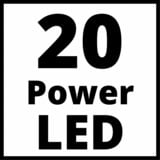 EINHELL Acculamp TE-CL 18/2000 LiAC Solo verlichting Rood/zwart, Accu en oplader niet inbegrepen