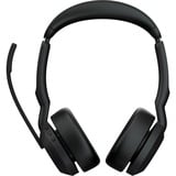 Jabra JBR Evolve2 55 MS Stereo Link380c on-ear headset Zwart