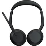 Jabra JBR Evolve2 55 MS Stereo Link380c on-ear headset Zwart