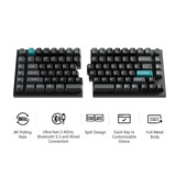 Keychron Q11 Ultra 8K Wireless Custom Mechanical Keyboard Zwart, US lay-out (QWERTY), Keychron Silk POM Banana, 100%, RGB leds, KSA double-shot PBT, hot swap, 2.4GHz | Bluetooth 5.2 | USB-C