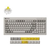 Keychron R5-M4 QMK Wireless Mechanical Keyboard, toetsenbord Grijs, US lay-out, Keychron Super Banana, RGB, Cherry PBT, Hot swap, 2.4 GHz / Bluetooth 5.3 / USB-C
