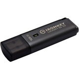 Kingston IronKey Locker+ 50 G2 USB Flash Drive 128 GB usb-stick Antraciet, USB-A 3.2 Gen 1