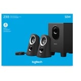 Logitech Speaker System Z313 pc-luidspreker Zwart/zilver, Retail