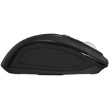 Qware Glasgow Draadloze Muis Zwart, 800 - 1600 DPI, 2,4 GHz USB | Bluetooth 5.0