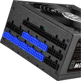 SilverStone SST-ST1500-TI v2.0, 1500 Watt voeding  Zwart, 8x PCIe, Kabel-Management