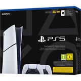 Sony PlayStation 5 Digital Edition (Slim) - 825 GB + 2x DualSense draadloze controllers spelconsole Wit/zwart