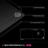 SteelSeries QcK Performance Speed gaming muismat Zwart, XL