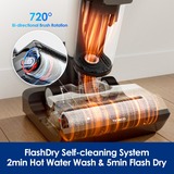 Tineco Floor One S6 Flashdry Pet nat- en droogstofzuiger & vloerreiniger nat- en droogzuiger Zwart, Stofzuigen en dweilen | oplaadbaar | iLoop Smart Sensor | FlashDry | app