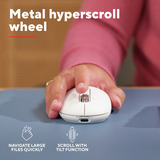 Trust Seron Draadloze Muis, Slank met Hyperscrollwiel  Wit, 1000-3200 Dpi, 2.4GHz, 2x Bluetooth, USB