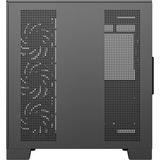 XYZ PC Gear Tesseract A-RGB midi tower behuizing Zwart | 2x USB-A | 1x USB-C | RGB | Tempered Glass