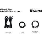 iiyama G-Master Gold Phoenix GB2591HSU-B1 24.5" gaming monitor Zwart (mat), 320 Hz, HDMI, DisplayPort, USB, Audio