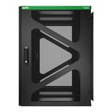 APC NetShelter AR118SM, 18U, wandmontage server rack Zwart/groen, 60(b) x 80(h) x 103,7(d) cm, UPS-diepte zijmontage