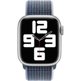 Apple Geweven sportbandje - Stormblauw (41 mm) horlogeband Blauwgrijs