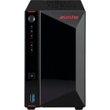 Asustor Nimbustor 2 incl. 2x WD Red Plus 4 TB harde schijf nas Zwart, LAN, USB, HDMI