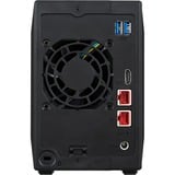 Asustor Nimbustor 2 incl. 2x WD Red Plus 4 TB harde schijf nas Zwart, LAN, USB, HDMI