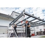 BESSEY Plafond‑ en montagesteun STE300 met pompgreep Zilver/rood