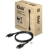 Club 3D Ultra High Speed HDM kabel Zwart, 1 meter, 4K 120Hz, 8K 60Hz, 48Gbps