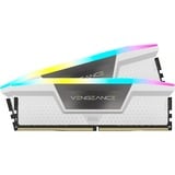 Corsair 64 GB DDR5-6000 Kit werkgeheugen Wit, Vengeance RGB, XMP 3.0