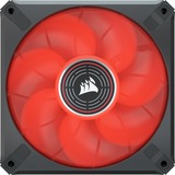 Corsair ML120 LED ELITE Red case fan Zwart/rood, 4-pins PWM fan-connector