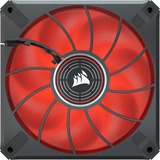 Corsair ML120 LED ELITE Red case fan Zwart/rood, 4-pins PWM fan-connector