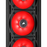 Corsair ML120 LED ELITE Red case fan Zwart/rood, 4-pins PWM fan-connector