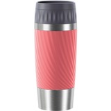 Emsa Travel Mug Easy Twist Thermosbeker Koraal/roestvrij staal