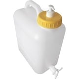 High Peak Waterreservoir met zeepdispenser watertank Wit/geel, 13 liter