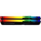 Kingston FURY 64 GB DDR5-5600 (2x 32 GB) Kit werkgeheugen Zwart, KF556C36BBEAK2-64, Beast RGB, EXPO