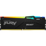 Kingston FURY Beast RGB 64 GB DDR5-6000 (2x 32 GB) werkgeheugen Zwart, KF560C36BBE2AK2-64, XMP 3.0, EXPO