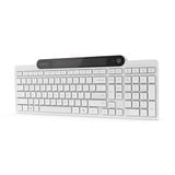 Lenovo 800 Self-Charging Bluetooth Keyboard, toetsenbord Wit, US lay-out, Plunger, Plunger switch, Bluetooth 5.1, USB-C