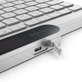 Lenovo 800 Self-Charging Bluetooth Keyboard, toetsenbord Wit, US lay-out, Plunger, Plunger switch, Bluetooth 5.1, USB-C