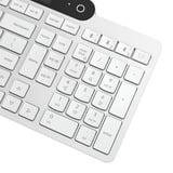 Lenovo 800 Self-Charging Bluetooth Keyboard, toetsenbord Wit, US lay-out, Plunger, Plunger switch, Bluetooth 5.1, USB-C